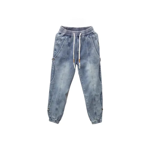 ZMHT Blue Unisex Jeans ZMHT Синий Унисекс Джинсы