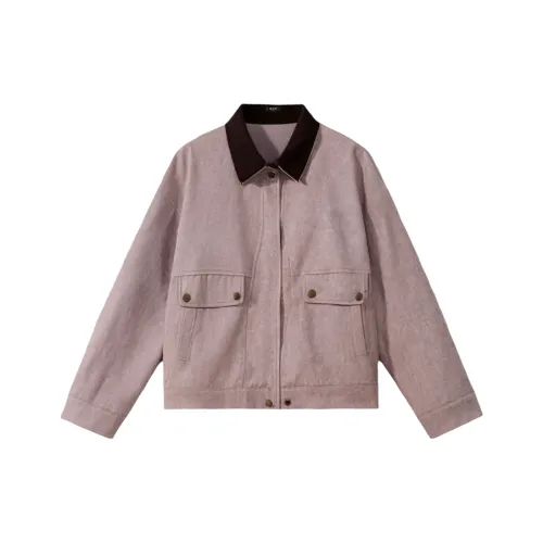 LUYOUYE Серый & Розовый & Кофейный Женские Джинсовые Куртки