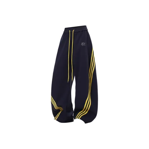 FOASIS Темно-синие унисекс повседневные штаны