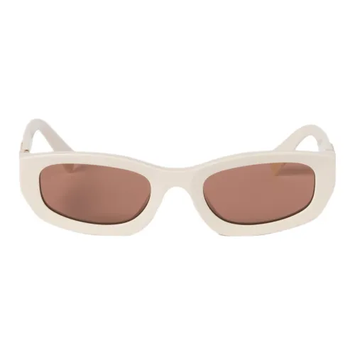 MIU MIU Прямоугольные Солнцезащитные очки Женские Белые