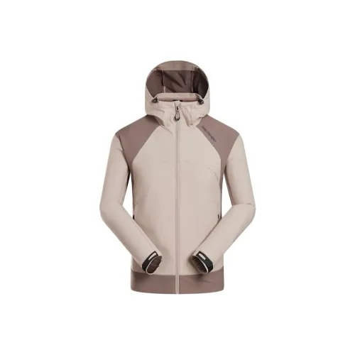 SALOMON OTHRYS SOFTSHELL Куртка Мужская Эфирный Коричневый Железный Серый