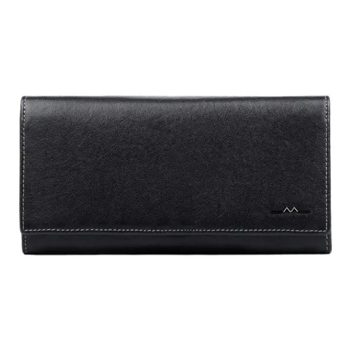 VIHUS Кошелек из полированной коровьей кожи стандартный мужской черный