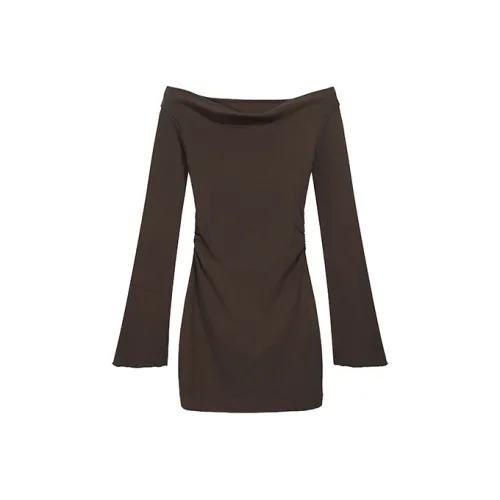 SNZX Длинное платье с длинным рукавом женское