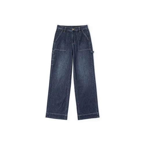 Lee Темно-синий Женские Джинсы