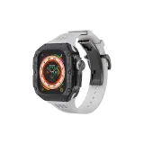 Черная титановая оправа - белый ремешок из фторкаучука