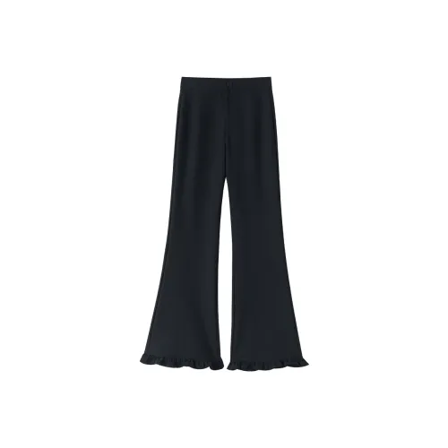 ERIRI Black Women's Casual Pants ERIRI Черные Женские Повседневные Штаны