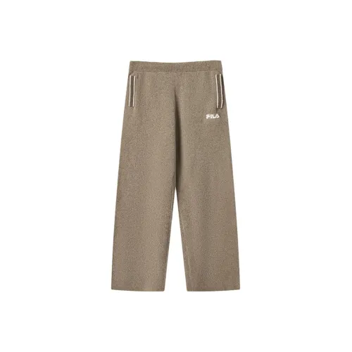FILA ORIGINALE Вязаные тренировочные брюки женские Бобовый зеленый коричневый BN