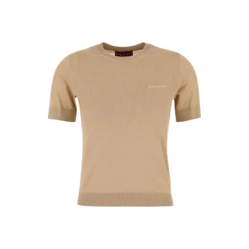 GUCCI FW25 Кашемир Свитер Женский Светлый Верблюжий