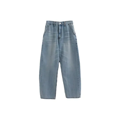 LOWEAR Изогнутые Ballon Denim Брюки Джинсы Женские