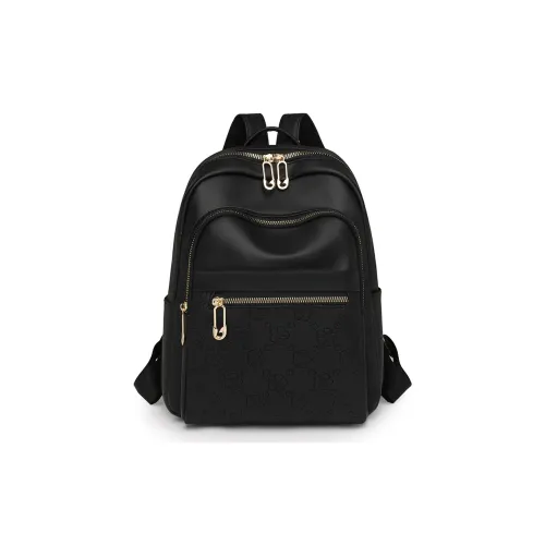 DIFFERENT FACES ПУ (полиуретан) Рюкзак Женские Черный