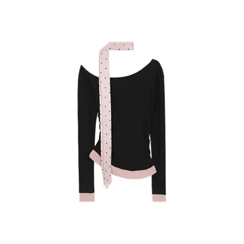 MOONCORE Длинный рукав Т-рубашка Женская