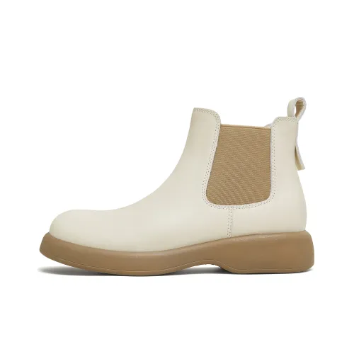 teenmix Классический Эластичный Кожаные Ботинки Короткие Челси 3,5 см Женские