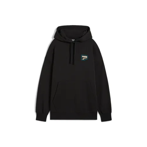 PUMA DOWNTOWN OVERSIZED Толстовка HOODIE Женская Черная