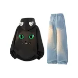 Чёрный + Светло-синий