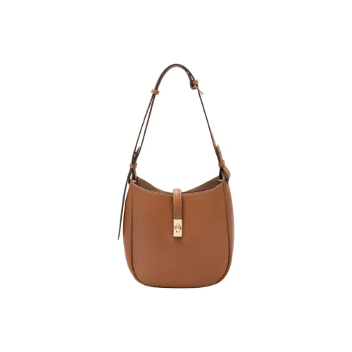 BELLE Искусственная кожа Сумка через плечо Средняя Женская Коричневый Черный