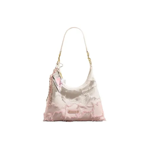 NOMK Холст Сумка через плечо Сумка Сумка через плечо Стандартная Женская Экрю