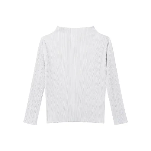 PLEATS PLEASE ISSEY MIYAKE Светло-серые Женские Рубашки