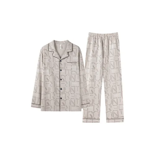 Qin Jing Светло-серый [Gift Box Set] Мужской комплект пижам