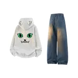 Вересковый серый + Винтажный синий