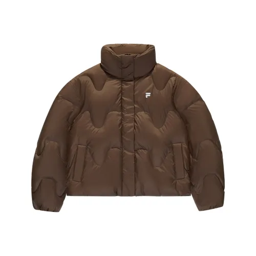 FILA FUSION Пуховик Женские Бабочка Noodles Коричневый