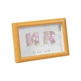 Древесина Фоторамка + Полный комплект Материал Сумка + [Розовый цветок]