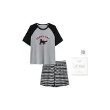 Чёрно-серый с полосами