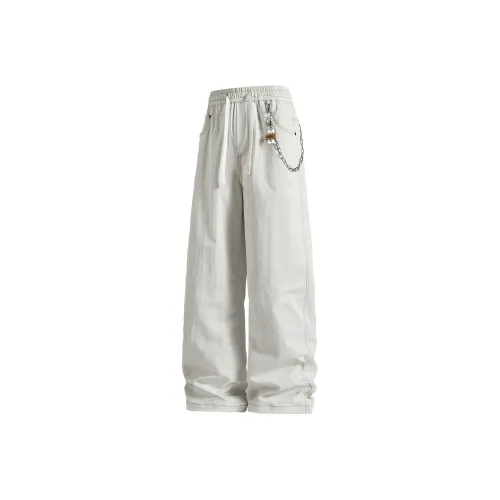 PASOK Повседневные брюки Прямой крой Свободный крой Драпированный Мужской