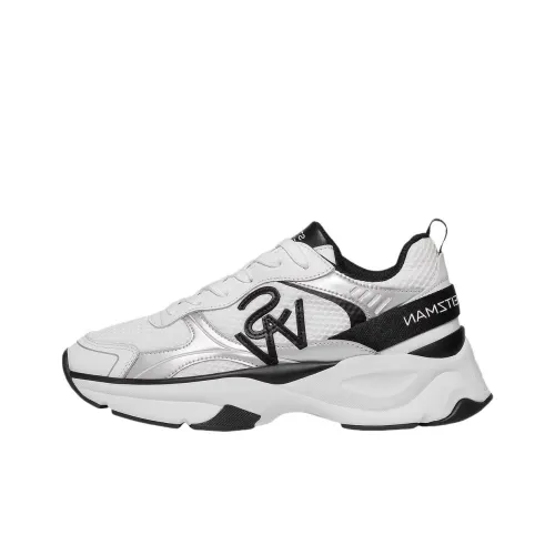 Stuart Weitzman SW Trainer Low Топ Повседневная обувь Женская Белая