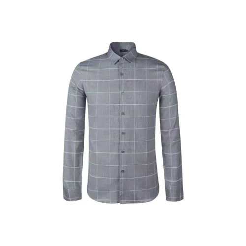 FIRS Men's Gray Shirt FIRS Мужская Серая Рубашка