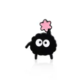 Уголь Маленький Эльф Брошь [Стиль B]