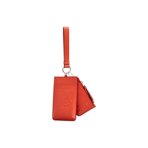 TOD'S Кожа Монетница Держатель для карт Унисекс Оранжевый