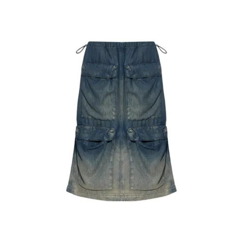 DIESEL Деним Длинная Юбка Женская