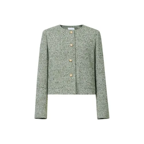 Hopeshow Радуга Зеленый Аромат 754 Женские Короткие пальто