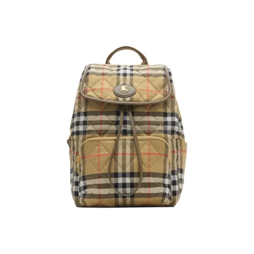 Burberry Полиамид Рюкзак Стандартный Унисекс Земляной Желтый Клетка