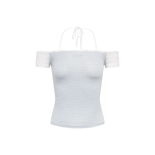 Ariseism Дизайн Sensitive Кружево Короткий рукав Т-рубашка Женская Летний Топ для девушек Облегающий крой