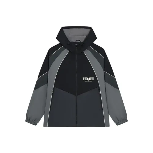 XTEP Глубокий Черный/Horn Серый/Серый ливень Мужской Тренч