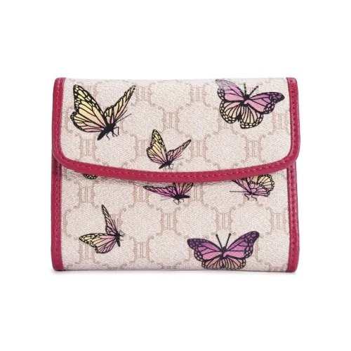 Dubaolu Поливинилхлорид Синтетическая кожа Кошелек Стандартный Женский Бордовый Черный