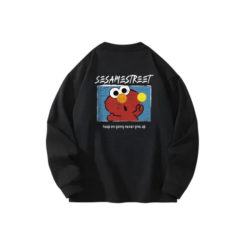 Улица Сезам Длинный рукав Т-рубашка Унисекс