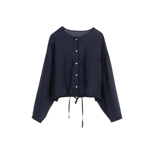 ZIMO Темно-синий женский короткий пальто