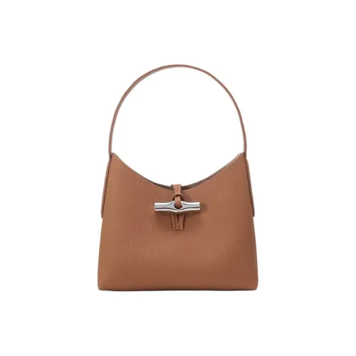 LONGCHAMP Roseau Сумка из коровьей кожи сумка через плечо сумка-хобо женская рыжевато-коричневый
