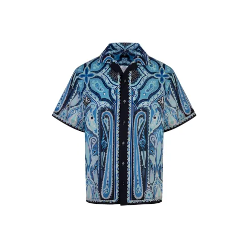 ETRO Мужские Синие Рубашки