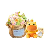 Сидячий Dun Dun Lun Lun+[Романтический Ограниченный] Цветочный дизайн Корзины Открытка