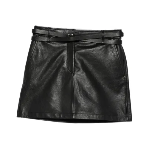 Спортивная кожаная короткая юбка для женщин