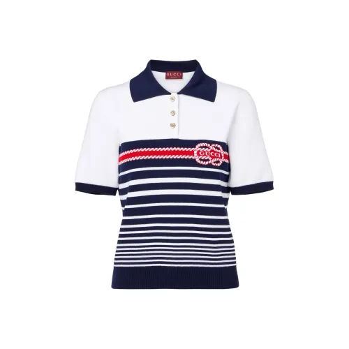 GUCCI FW25 Поло Женское Синее