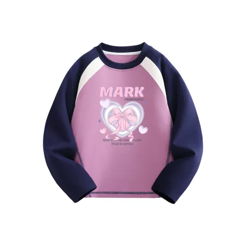 FAIRWHALE Многоцветный T-рубашка Модная Круглый вырез Длинный рукав 1 упаковка Детский