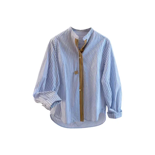 Cypress House Синие полосы Женские Рубашки