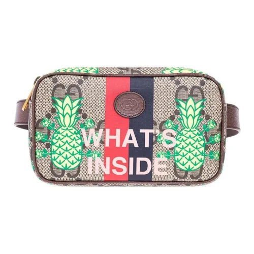 GUCCI GG Retro Series Холст с кожей Camera Сумка Курьерская сумка Сумка через плечо Сумка на плечо Мужская Бежевая Эбеновая