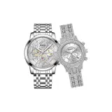 5587 Серебряный корпус с белым циферблатом + 3360 Классический белый