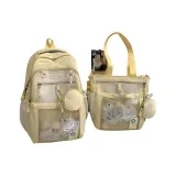 Желтый рюкзак + сумка через плечо