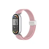 [Pearl Pink] Magnetic Clasp Loom Weave Elastic Strap  
[Жемчужный Розовый] Магнитная застежка, ткань вязаная, эластичный ремешок
